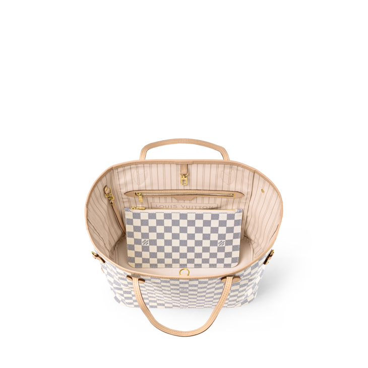 Neverfull MM Damier Azur - Handbags | LOUIS VUITTON